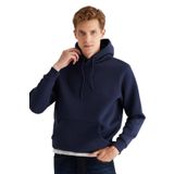 AC&Co / Altınyıldız Classics Standart Fit Pamuklu Kapüşonlu Sweatshirt, Renk Lacivert, Beden S