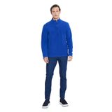 AC&Co/Altınyıldız Classics Anti-Pilling Tüylenme Yapmayan Standart Fit Dik Yaka Polar Sweatshirt, Renk Saks Mavi, Beden 2XL
