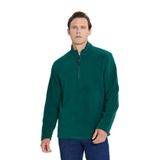 AC&Co/Altınyıldız Classics Anti-Pilling Tüylenme Yapmayan Standart Fit Dik Yaka Polar Sweatshirt, Renk Yeşil, Beden S