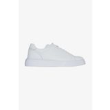 AC&Co/Altınyıldız Classics Erkek Beyaz%100 Deri Rahat Taban Esnek Sneaker Ayakkabı, Beyaz, 42