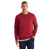 AC&Co/Altınyıldız Classics-Erkek Bordo Standart Fit Normal Kesim Içi Polarlı 3 Iplik Bisiklet Yaka Pamuklu Sweatshirt (Bordo/M)