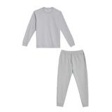 AC&Co/Altınyıldız Classics Erkek Gri Melanj 2 İplik Pamuklu Standart Fit Normal Kesim Eşofman Takımı Paketi, Gri Melanj, S