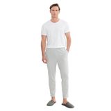 AC&Co/Altınyıldız Classics Erkek Gri Melanj Pamuklu Standart Fit Normal Kesim Beli Lastikli Cepli Pijama Altı, Gri Melanj, 2XL