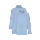 AC&Co/Altınyıldız Classics Erkek Mavi 2'li Pamuklu Oxford Kolay Ütülenebilir Slim Fit Dar Kesim Gömlek Paketi, Mavi, 2XL