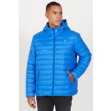 AC&Co/Altınyıldız Classics Erkek Saks Standart Fit Normal Kesim Kapüşonlu Mont, Saks Mavi, M