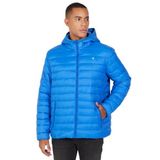 AC&Co/Altınyıldız Classics Erkek Saks Standart Fit Normal Kesim Kapüşonlu Mont, Saks Mavi, XL