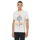 AC&Co/Altınyıldız Classics Erkek Sarı Standart Fit Normal Kesim%100 Pamuk Yumuşak Dokulu Bisiklet Yaka Tişört, Sarı, S