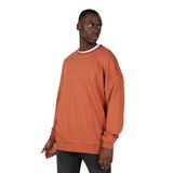 AC&CO/Altınyıldız Classics Oversize Bol Kesim 3 İplik Bisiklet Yaka Pamuklu Sweatshirt, Renk Kahverengi, Beden S