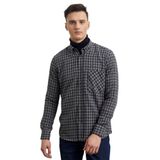 AC&Co/Altınyıldız Classics Oversize Bol Kesim Dik Yaka Düz Sweatshirt, Renk Gri-Lacivert, Beden M