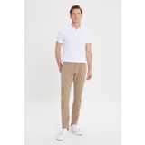 AC&Co/Altınyıldız Classics Slim Fit Dar Kesim 5 Cep Pamuklu Esnek Chino Pantolon, Renk Camel, Beden 52