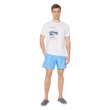AC&Co/Altınyıldız Classics Standart Fit Normal Kesim Cepli Hızlı Kuruyan Desenli Deniz Şortu, Renk Mavi, Beden 3XL