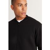 AC&Co/Altınyıldız Classics Standart Fit Normal Kesim İçi Polarlı Kolej Yaka Pamuklu Sweatshirt Ceket