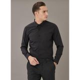 AC&Co/Altınyıldız Classics Ütülemesi Kolay Non-Iron Slim Fit Klasik Yaka Pamuklu Gömlek, M, 4A2000000201-T, Siyah, Erkek