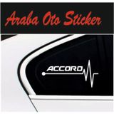Accord Kalp Atışı Ritim Oto Sticker (2 Adet