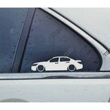 Accord sedan Kelebek Cam Oto Sticker 17 CM 2 Adet