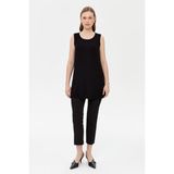 Accort Kolsuz Basic Tunik Tişört - Siyah - 38