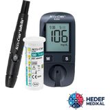 Accu-Chek Active Kan Şekeri Ölçüm Cihazı Seti | Glukometre + Delme Kalemi + 50 Test Strip - 000-Siyah