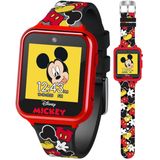 Accutime Mickey Mouse Çocuk Akıllı Saat İnteraktif Dokunmatik Ekranlı - 10 Değiştirilebilir Saat Yüzü, Selfie Kamerası, Adım Sayacı, Ses Kaydedici, Oyunlar, Alarm, Kronometre ve Hesap Makinesi