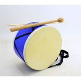 ACD-30HH-BL Çocuk Davulu Mavi Hayvan Derili 30 cm + Tokmak Çubuk Hediye