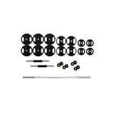 ACD Spor 100 kg Döküm 150 cm Vidalı Ağırlık Halter Dambıl Set
