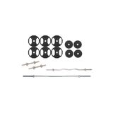 ACD Spor 50 kg Döküm Ağırlık Halter Dambıl 150 cm Uzun Bar ve Z Bar Set