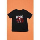 Ac?dc Baskılı Siyah T-Shirt