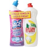 Ace Çamaşır Suyu 810 +Fairy Bulaşık Deterjanı 650 Ml