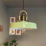 Açe Mint Tekli Delikli Eskitme Başlık Avize Retro Sarkıt Ofis Showroom Salon Mutfak Avizeleri - Açık Yeşil