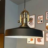 Açe Siyah Tekli Gemici Eskitme Başlık Avize Retro Sarkıt Ofis Showroom Salon Mutfak Avizeleri