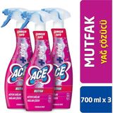 Ace Ultra Köpük Mutfak Ferahlık Etkisi 700 ml x 3 Yağ Çözme Gücü ile Hijyen Sağlayan Çamaşır Suyu - 2 lt