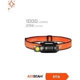 Acebeam H16 Hafif ve Kompakt LED Kafa Feneri – Yüksek CRI90 Nichia 519A, 14500 / Aa Uyumlu, Mıknatıslı Taban - Siyah