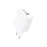 Acefast Duvar Şarj Cihazı Type-C ve USB Çıkış PD65W Telefon ve Tablet USB C Hızlı Şarj Başlığı A41