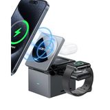 Acefast Katlanabilir Kablosuz Masaüstü Hızlı Şarj Standı - 23W Kablosuz Şarj Çıkışlı - Magsafe , Apple Watch Ve Airpods Uyumlu - E18