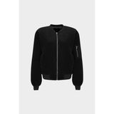 Açelya Okcu AÇELYAOKCU Premium Kadife Oversize Bomber Ceket - Standart - Siyah