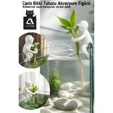 açelya3d Akvaryum Canlı Bitki Tutucu Figür – 3D Baskı Cam Kenarı Saksı Askısı | Canlı Bitki Taşıyıcı