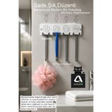 açelya3d Banyo Lif Askılığı Permatik Tutucu Jilet Askılığı Aile Tipi Duvar Organizeri Banyo Düzenleyici
