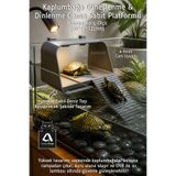 açelya3d Kaplumbağa Rampa Güneşlenme ve Dinlenme Platformu – Akvaryum Üstü Rampa Sistemli Kuru Alan