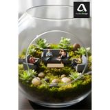 açelya3d Koltuk Takımı Mini Obje Teraryum & Sukulent Dekoratif Minyatür Gri Renk