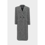 AÇELYAOKCU Premium Klapalı Slim Fit Maksi Kadın Yün Buklet Kaban - 38 - 40 - Gri