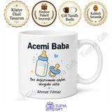 Acemi Baba Yazılı Esprili Kupa Bardak İlk Babalar Günü Hediyesi