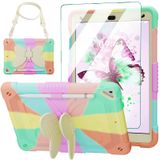 ACEMO Çocuklar Kızlar için iPad 9. Nesil Kılıf, Ekran Koruyuculu iPad 8. 7. Nesil Kılıf, Kelebek Destek Standı, Omuz Askısı, Kalem Tutucu iPad 10.2 inç için Sevimli Sağlam Kılıf Pembe Altın