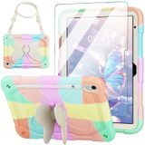 ACEMO iPad 10. Nesil Kılıf 10.9 inç Çocuk Kızlar için Ekran Koruyucu, Kelebek Kickstand, Omuz Askısı, Kalem Tutucu Sağlam Kılıf, iPad 10. Nesil 2022 için, Pembe Altın