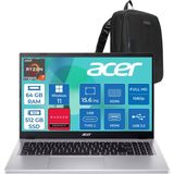 Acer Aspire Go AG15-41 Amd Ryzen 7 7735HS 64GB 512GB SSD Windows 11 Pro Amd Radeon Graphics 15.6'' Fullhd (1920X1080) Taşınabilir Bilgisayar NXJ7FEY002P21 + Zetta Çanta - 512 GB - 64 GB