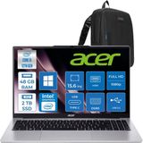 Acer Aspire Lite AL15-71P-536Q Intel Core I5 12450H 48GB 2tb SSD Windows 11 Home 15.6'' Fullhd (1920 x 1080) Laptop NXJ7JEY001H24 + Zetta Çanta - 2 TB - 48 GB