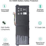 Acer Aspire R3-131T R5-431T V2 15.2V Uyumlu Laptop Batarya Pil