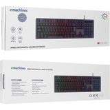 Acer Emachines EAK104 Siyah USB Rgb Backlight Red Swıtch Mekanik Q 104 Tuşlu Gaming Klavye - Red Switch
