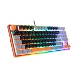 Acer Emachines Eak216 Rainbow Aydınlatmalı Tkl Oyuncu Klavyesi - Siyah Gri Turuncu Q Standart gri-siyah-turuncu