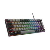 Acer Emachines Eak68 Gri/siyah Usb Rgb Backlight Red Swıtch Mekanik Q 68 Tuşlu Mini Gaming Oyuncu Klavyesi gri-siyah
