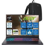 Acer Nitro 18 Ryzen Aı 9 365 96Gb 4Tb Ssd 12Gb/Rtx5070tı/115W 18" Qhd (2560 X 1600) 165Hz Mat Ips Freedos Gaming Bilgisayar Nhqyfey001f32 + Zettaçanta
