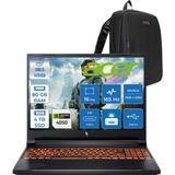 Acer Nitro ANV16 Intel Core I5 14450HX 4.8ghz 80GB Ddr5 4tb SSD Freedos RTX4050 85W 6gb 16" IPS Wuxga (1920 x 1200) 165HZ Taşınabilir Bilgisayar NHQTREY001F35 + Zetta Çanta - 4 TB - 80 GB